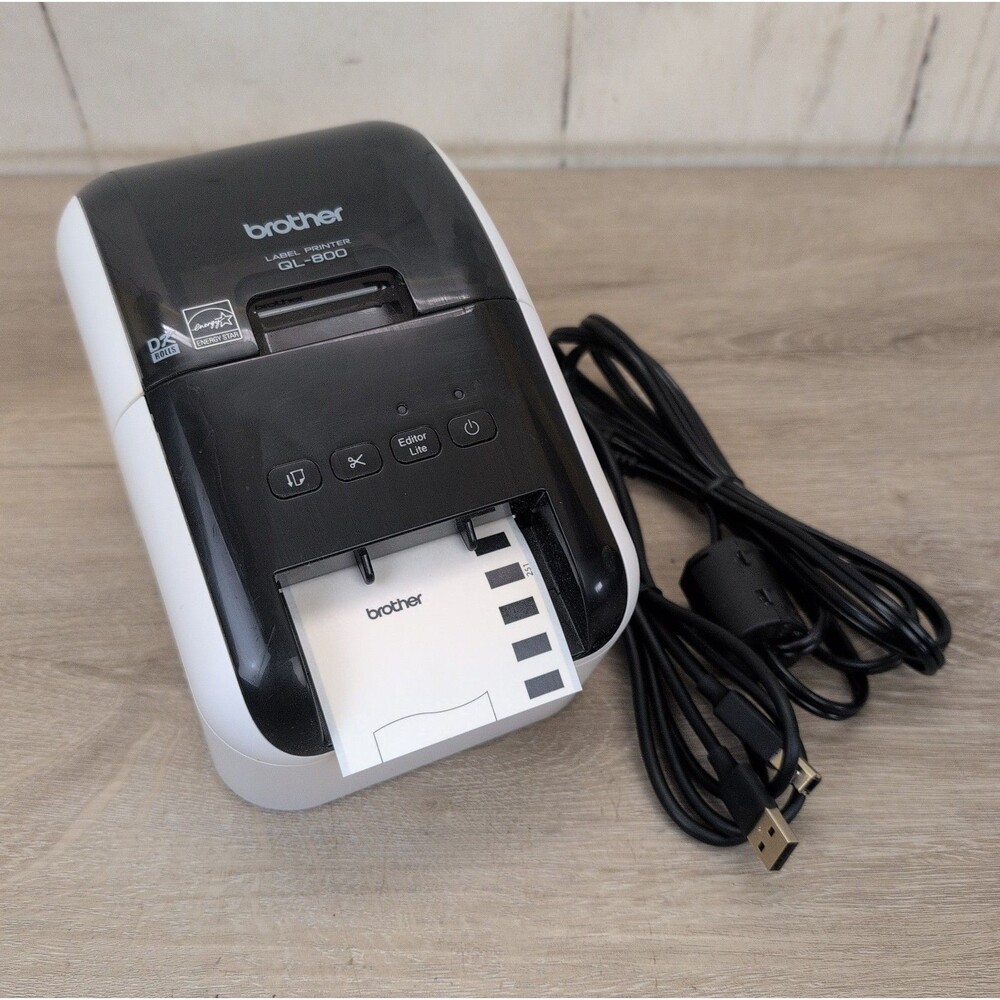 Brother QL-800 Professional Label Printer w/ AC Adapter & USB Cable Tested